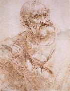LEONARDO da Vinci Study of an apostle Germany oil painting artist